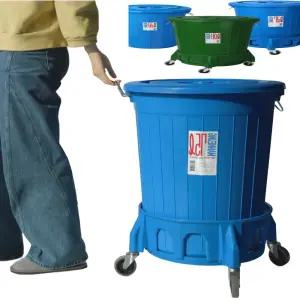 75리터쓰레기통 청통 바퀴달린 파란색 75l 만능용기 110 업소용 이동식 대형플라스틱통