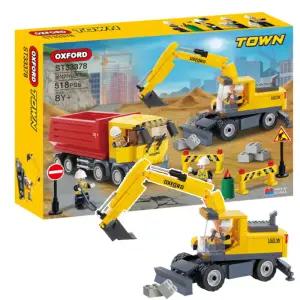 타운 중장비 굴삭기 덤프트럭 ST33378 블록 장난감