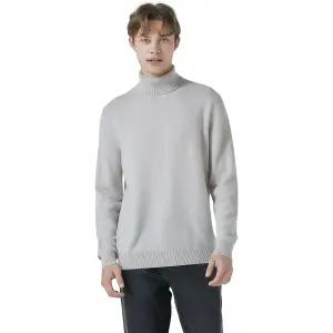 바인 남성터틀넥 캐시미어100 남자목폴라티 목티 목티 니트 목-그레이-XL