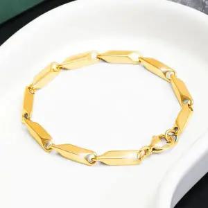 [골드스마일]여성 18k 특수압축도금 변색없는 팔찌 대나무육각