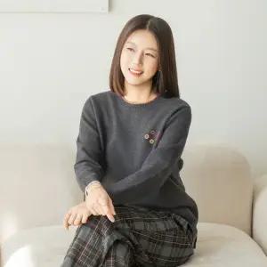 엄마옷 마담4060 아기자기뽀짝쿵포켓니트 데일리 여성 -ZKN2511026-