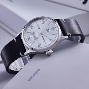 밀리포틱 38MM 미니멀리스트 점핑 아워 오토 시계 남성용 R088 사파이어 크리스탈 10ATM 빈티지 스테인리스