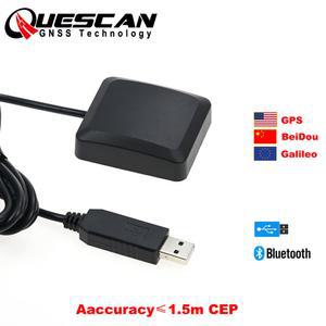 QUESCAN UBX M10 USB GPS 블루투스 GNSS 수신기 갈릴레오 베이더우 안테나 모듈 (안드로이드, 윈도우, 리눅스, 마린용) NMEA
