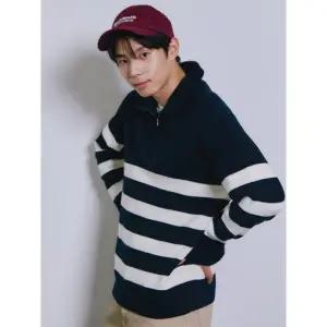 [롯데백화점]폴햄 남성 스트라이프 하프집업 스웨터 PHE4ER1350