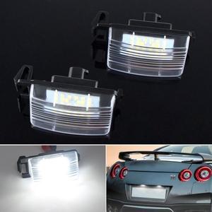 LED 라이센스 번호판 조명 닛산 Versa 4D5D Pulsar GTR 큐브 센트라 370Z 인피니티 G25 G35 G37 S60 용 12v