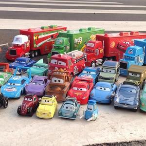 디즈니 픽사 자동차 라이트닝 맥퀸 잭슨 스톰 메이터 샐리 셰리프 1:55 합금 다이캐스트 모델카 소년 크리