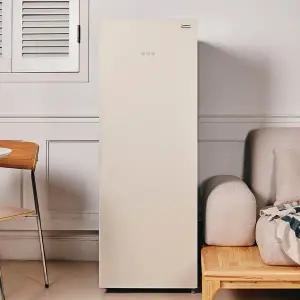 [풀무원건강생활]김치냉장고 148L 2등급 인버터 스탠드형 글라스 린넨베이지 KS148EG1N2 락앤락 김치통 2개