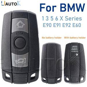 BMW 1 3 5 6 X 시리즈 용 원격 자동차 키 Fob 쉘 케이스 교체 스마트 키 쉘 블레이드 Fob E90 E91 E92 E60 원격 케이스