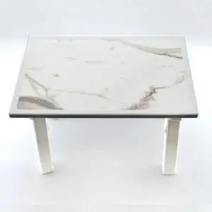 (테이블 1호) 대리석풍 접이식 테이블 교자상 밥상 좌식/원목/옛날/대형/나무/잔치상/식탁/상판접이식/거실