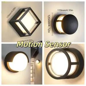 현관센서등 센스등 LED 벽 조명 레이더 모션 센서 6W 12W 실내 실외 방수 IP66 베란다 램프 홈 벽등