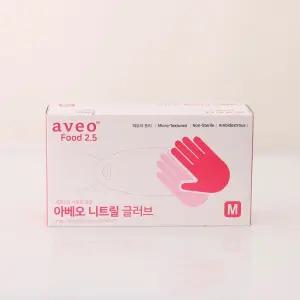 아베오 식품용 니트릴 장갑 핑크 100매/미용/니트럴/의료용/일회용/위생/라택스/요리용/라텍스/나트릴/리트
