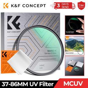 KF Concept 37-105mm UV 필터 렌즈 MC 울트라 슬림 옵틱스 멀티 코팅 보호