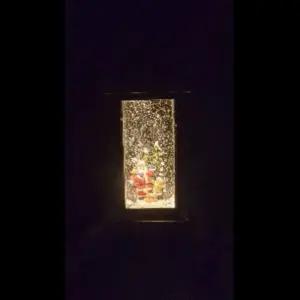 아트 오르골 랜턴- 사각 선물 산타워터볼오르골 크리스마스워터볼 크리스