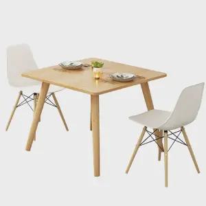 원룸용 원목 2인 식탁세트 조립간편 모던 완제품