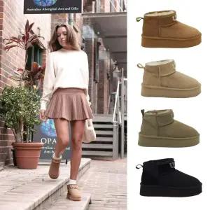호주정품국내배송 럭스오즈 LUXOZ UGG 플러피 울트라 미니 플랫폼 어그 부츠 (굽5cm) LU502