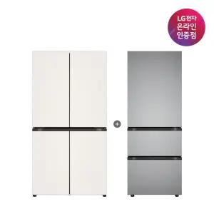 LG 디오스 오브제컬렉션 매직스페이스 냉장고 + LG 디오스 김치톡톡 (T875MEE111 + Z330MPSF11)