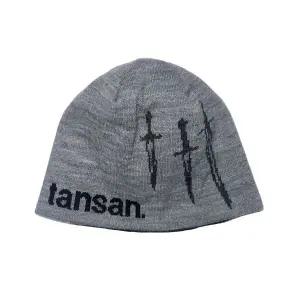 TANSANMAGNESIUM 모자 자카드 트리플 나이프 비니 그레이