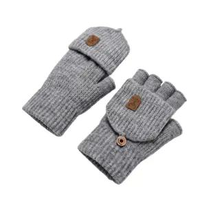 니트방한 2in1장갑 남녀 공용 투웨이 멀티 방한 터치장갑 등산 캠핑 장갑