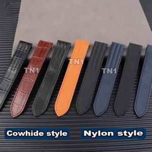 까르띠에 로드스터 W용 19mm 20mm 6206018 용 가죽 시계 호환용 호환용  특수 퀵 릴리스 접이식 버클 나일