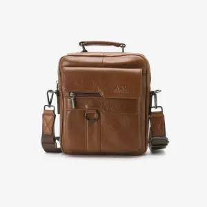 남성 캐주얼 디자인 소가죽 토트백 DA-BA-AV1012-브라운