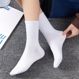 무지 블랙 데일리 흰색 남성양말 여자양말 장목양말 순면양말 남여공용 발편한 Kk391