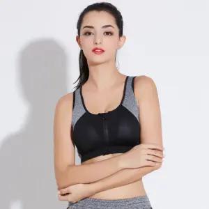 804앞지퍼 서포트 스포츠브라- 요가 필레테스 상의 탑