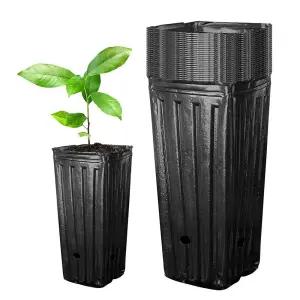 비닐 포트 화분 긴사각 9x9x20cm 20개셋트 비닐 포트 화분 긴사각 9x9x20