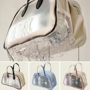 투웨이 수영가방 목욕가방 메쉬 방수 방수백 비치백