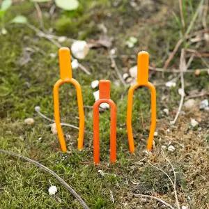 덩쿨 고정핀 식물줄기 지지대 넝쿨포크 대형 100개입 덩쿨고정핀