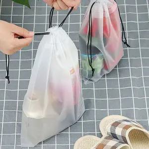 신발 보관 비닐 주머니 스트링 조리개 방수 여행 보관
