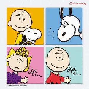 (말랑)DIY 페인팅 피너츠 캠프 스누피 20x20아이러브 그림세트 재료 취미 유화 그리기 DIY명화그리기 DIY키