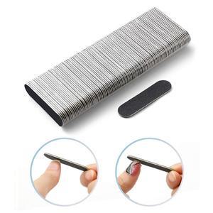 49 Pcs 일회용 양면 검은 손톱 버퍼 파일 DIY 미니 네일 파일-매니큐어 페디큐어 용 양면 에머리 보드