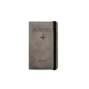 Rly 밴드형 RFID차단 여권 지갑 케이스 그레이 여