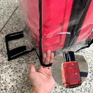 Rly 투명 PVC 캐리어 방수 커버 28 가방덮개 방