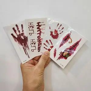 [하프클럽/셀러허브_여성트랜드패션]할로윈 헤나 타투스티커 분장소품