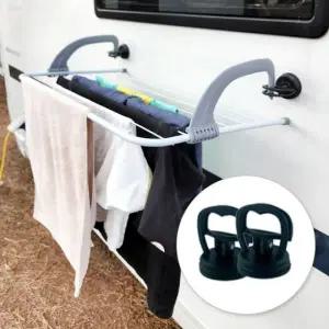 흡착판 접이식 창틀 빨래건조대 캠핑 건조대 M (WFG01B5)