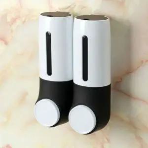 디스펜서 450ml 블랙 벽걸이 위시홈 물비누 2구 보디