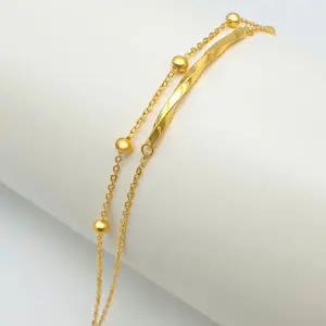 [골드리카]순금 플로우 볼체인 팔찌 3.75g+18K잠금