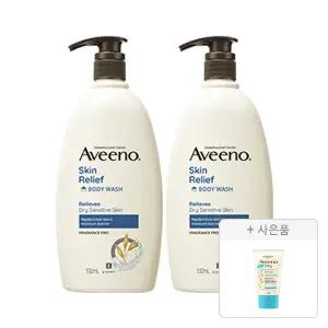 아비노 스킨릴리프 바디워시 무향 532ml, 2개+증정(아비노베이비 데일리 로션 30g, 1개)