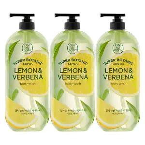 온더바디 수퍼보타닉 바디워시 레몬, 900ml, 3개
