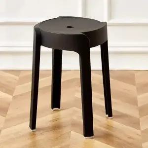 의자 스툴 원형 간이 플라스틱 보조의자 스텝스툴 등받이없는