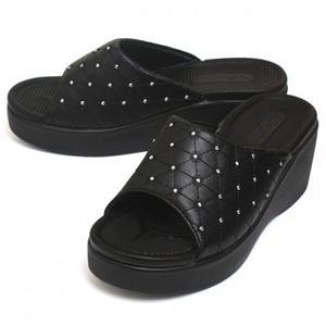 은하수상굽(블랙)  여성용 슬리퍼 여자 캐주얼 굽있는 실내화 폭신폭신한 고급형 쿠션 슬리퍼