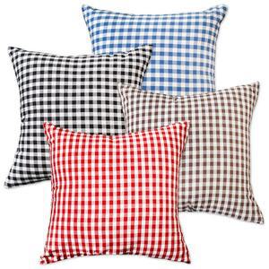 [리진] 체크10mm 선염면 쿠션(솜포함)