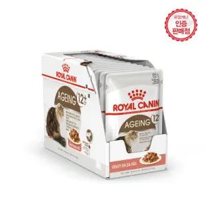로얄캐닌 고양이파우치 에이징 12세이상 그레이비 85G 12팩/기호성증진