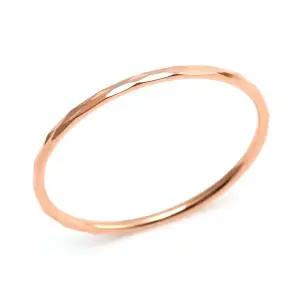 [비앤비골드] 14K/18K 데일리 대각선컷팅 1mm 레이어드 반지 RSS29339