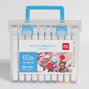 수성 마카펜 60색 미술 드로잉펜 마카세트 브러쉬