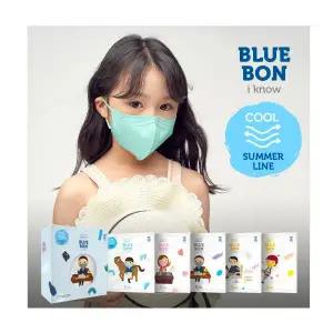 블루본 아이노우 썸머라인 어린이마스크 컬러 새부리형 소형 10매