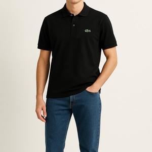 [라코스테] 슬림핏 폴로티 반팔 카라 티셔츠 블랙 PH4012-031