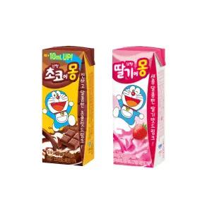 남양 멸균우유 딸기에몽 12팩+초코에몽 12팩 180ml 총 24팩/무료배송