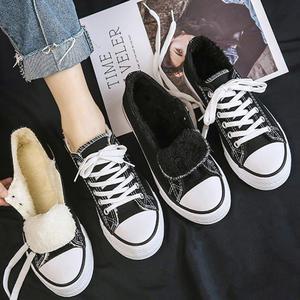 베리슈 여성 겨울 캔버스화 털운동화 단화 스니커즈 방한화 털신 털신발